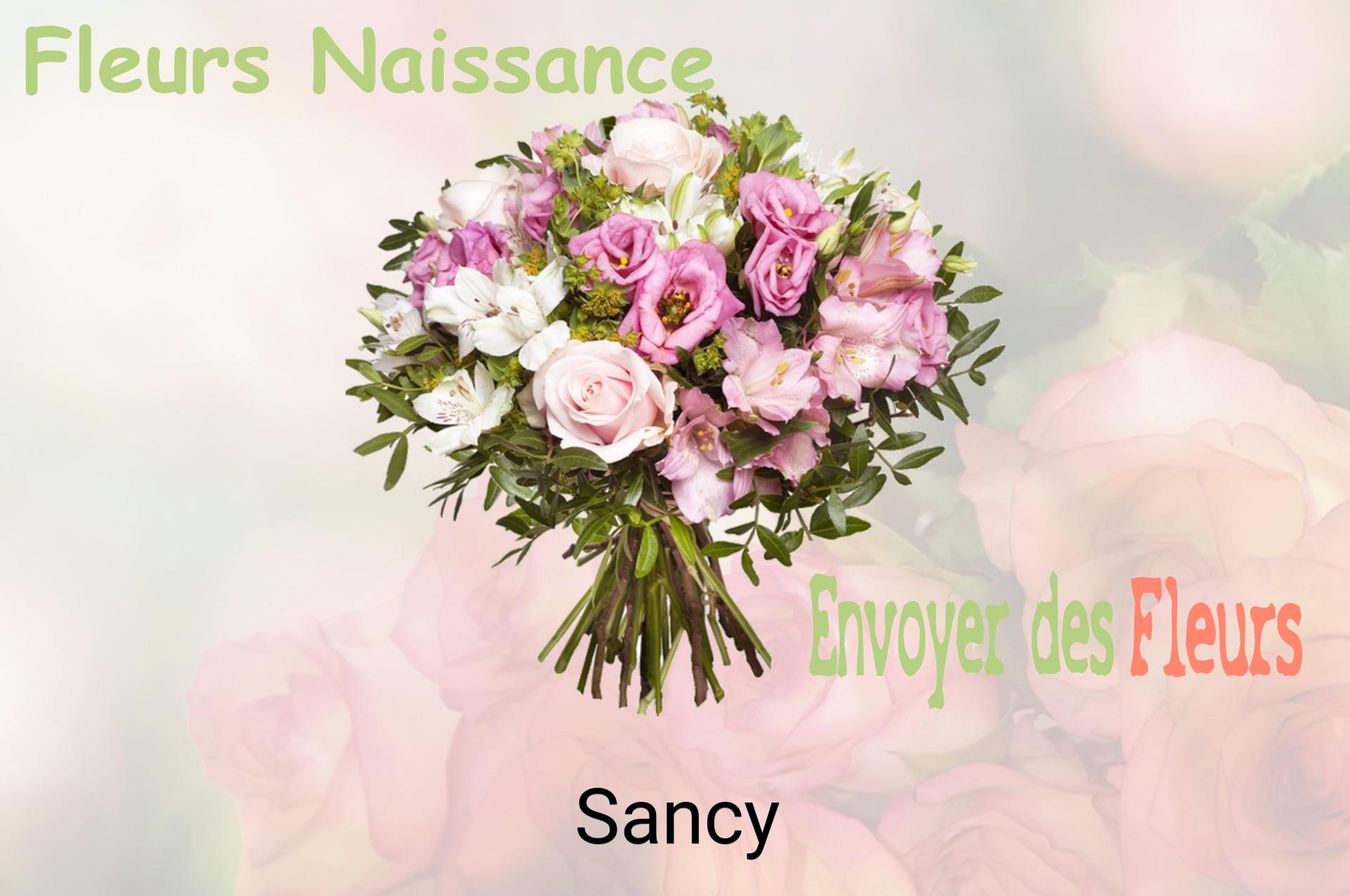Bouquet de fleurs de naissance livré à Sancy